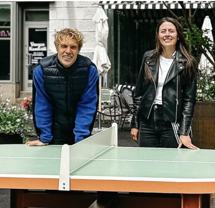 The Studio Era team at a ping-pong table