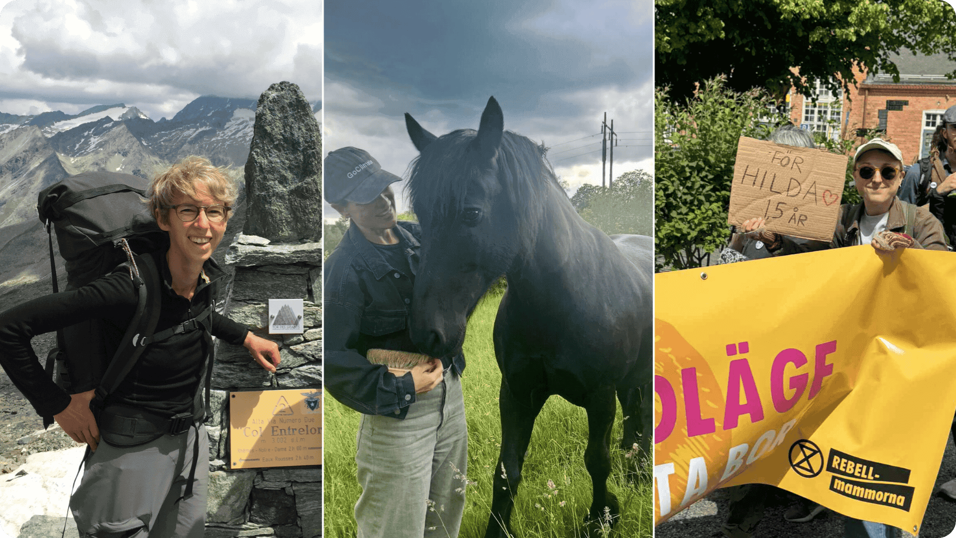 Pia, Tove och Desirée.