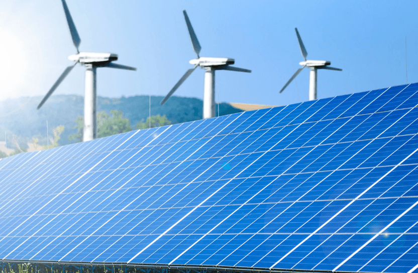 Wind and solar power.