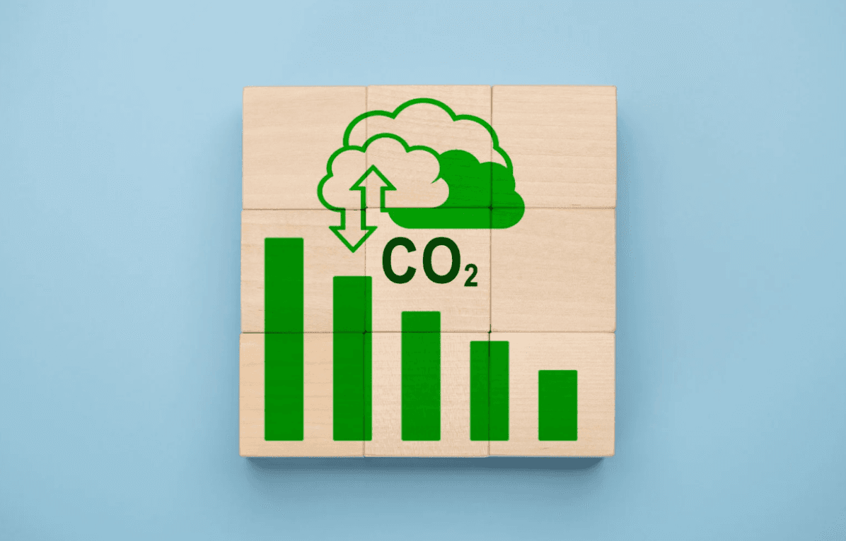 Träklossar med olika staplar.