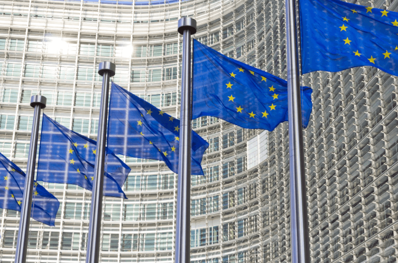 EU flags