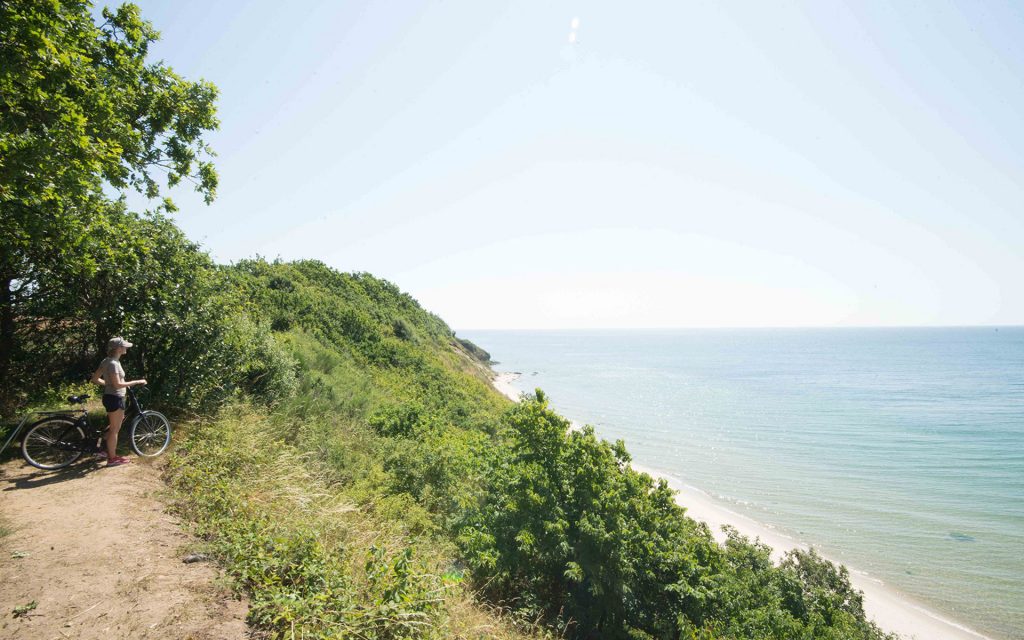 Cykelsemester Bornholm runt. Här på södra Bornholm precis utanför Rönne.