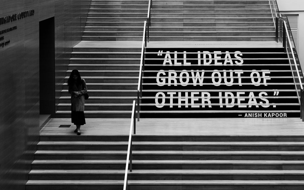 "All ideas grow out of other ideas."